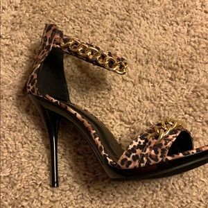 Shoe Republic Leopard Print Sandals